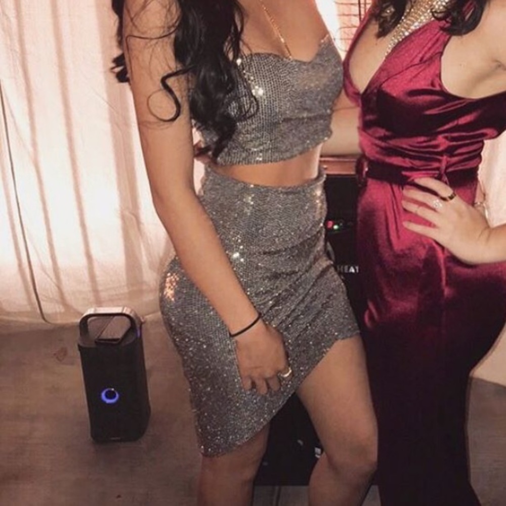 crop top and skirt set